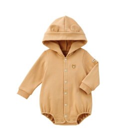 MIKI HOUSE HOT BISCUITS 【70-90cm】【NEW Color Series】耳付きロンパース