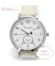 Mother garden しろたん 合皮 腕時計 《ホワイト/ブラック》