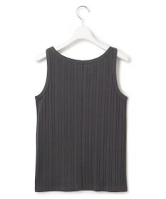 23区 【SLOW/洗える】ランダムリブフライス タンクトップ カットソー