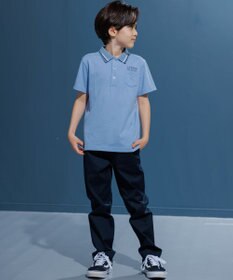 J.PRESS KIDS 【140-170cm】ダブルライン カラー 半袖ポロシャツ