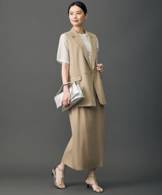 自由区 L 【セットアップ対応】ソフトツイルクロス ジレ