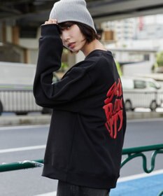 WEGO 【ユニセックス着用ITEM/裏起毛/SMLサイズ展開】リラックスフィットハートロゴプルオーバー