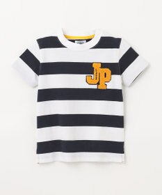 J.PRESS KIDS 【140-170cm】ボーダーJPサガラ刺繍 Ｔシャツ