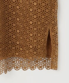 自由区 【洗える】ジオメトリックフラワーレースプルオーバー ブラウス