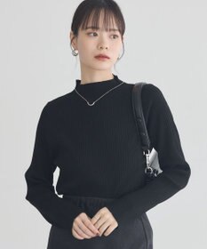 earth music&ecology ハイネックリブニットプルオーバー