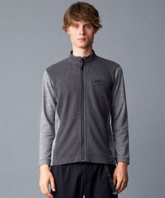 JOSEPH ABBOUD MOUNTAIN 【ソフト/吸水速乾/ライナードッキング対応】メランジバック メッシュ ジップ カットソー