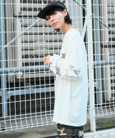 WEGO 【ユニセックス着用ITEM/2点SET】アクセ付きグラフィックアンサンブルT（LS）