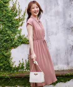 ANY SIS 【接触冷感・吸水速乾・UVケア】エアリードレープスムースプリーツ ワンピース