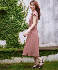 ANY SIS 【接触冷感・吸水速乾・UVケア】エアリードレープスムースプリーツ ワンピース