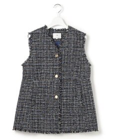 23区 【先行予約】GIOLICAツイード フォルム ジレ