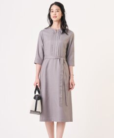 J.PRESS LADIES 【定番人気・セットアップ対応】OXIJEWEL ストレッチ ワンピース グレー系