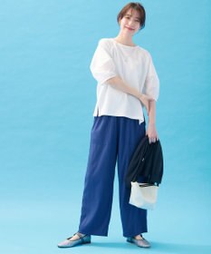 ANY 【新色追加/洗濯機可/ウエストゴム/接触冷感/UVケア/6色展開】清涼リラックスパンツ