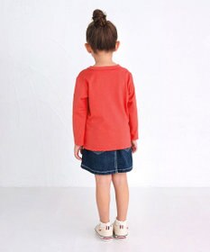 MIKI HOUSE HOT BISCUITS 【70-120cm】【Everyday Series】ワンポイント 長袖Tシャツ