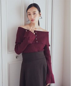 earth music&ecology ２Ｗａｙオフショルニットプルオーバー