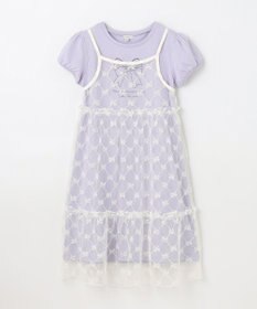 ANY KIDS チュールキャミソール付き ワンピース