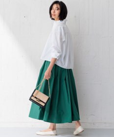 23区 【Oggi4月号掲載/洗える】CANCLINI クロップド シャツ