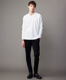 JOSEPH ABBOUD 【キングサイズ・2WAYストレッチ/洗える/JAPANファブリック/きれいめ】ストレッチ コンパクトジャージー パンツ