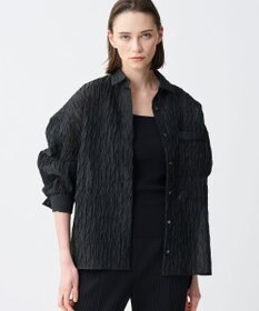 uncrave 【佐藤晴美さん着用】シアー ジャガード シャツ