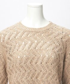23区 【GOLD LABEL】シェニールレーススパングル クルーネック ニット