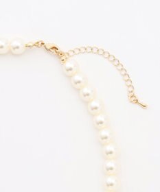 組曲 センターリボンイミテーションパール ネックレス