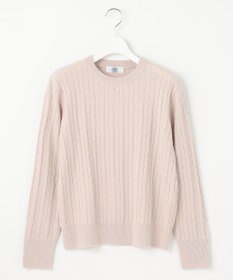 J.PRESS LADIES 【洗える】WOOL BLEND AIR ケーブル ニット