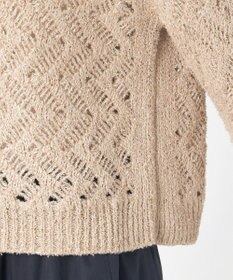 23区 【GOLD LABEL】シェニールレーススパングル クルーネック ニット