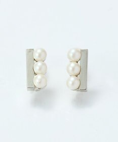 Phoebe <オンワード限定セット>パール&バーライトフィットイヤリング×クラッシービジューカチューシャ シルバー