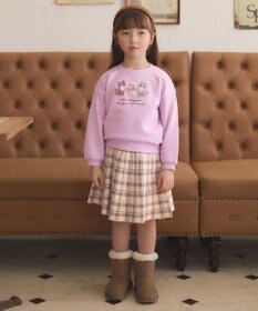 ANY KIDS 【らくっトレーナー】アニマル 裏毛 サガラ刺しゅう トレーナー