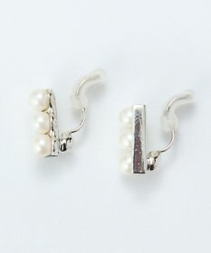 Phoebe <オンワード限定セット>パール&バーライトフィットイヤリング×クラッシービジューカチューシャ シルバー