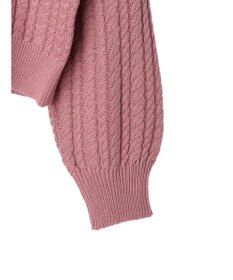 earth music&ecology 刺繍入りケーブルニットプルオーバー