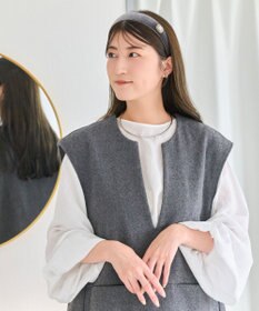 Phoebe <オンワード限定セット>パール&バーライトフィットイヤリング×クラッシービジューカチューシャ シルバー