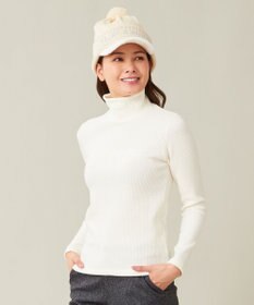 23区GOLF カラー豊富！【WOMEN】【吸湿発熱】グランサーモ モックネック カットソー