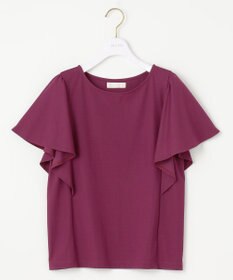 ANY SIS 【洗える】フリルスリーブ カットソー