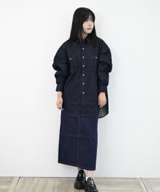 LENO DOUBLE POCKETS SHIRTS《UNISEX》デニムシャツ