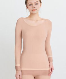 WACOAL あったかインナー よく伸びる生地 袖丈調節可能(7分袖~9分袖) 保温性(身生地) 9分袖 長袖 【360°ラクストレッチ】 レディース CLD371 /ワコール