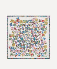 LIBERTY. リトールド パッチワーク 45x45 シルク スカーフ