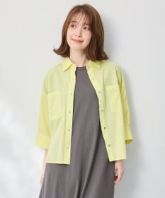 ANY コットンエアーウォッシュ5分袖シャツ