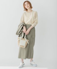 23区 【洗える】テンセルストレッチ ドルマン ニット