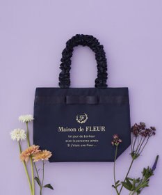 Maison de FLEUR ブランドロゴフリルハンドルトートMバッグ