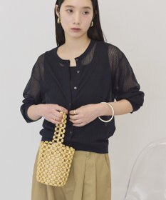 AMERICAN HOLIC シアーリブニットカーディガン