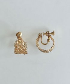 CASUMINO 【手編み/K14gf】leaf earrings イヤリング