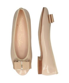 Bridget Birkin 【Bridget Birkin】バックルグログランリボンレインパンプス