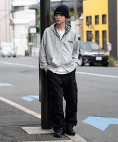 WEGO 【ユニセックス着用ITEM/MLサイズ展開】チェックZIPパーカー