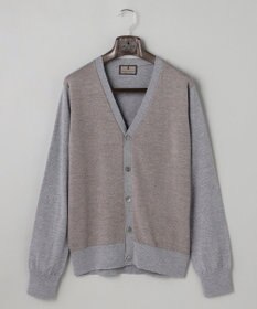GOTAIRIKU 体温調整に【洗える/チクチクしにくい/ピリングしにくい】イタリア糸 ハイゲージ カーディガン_WOOL100%