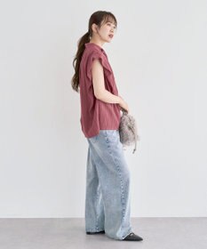 Green Parks ・ＥＬＥＮＣＡＲＥ　ＤＵＥ　ボウタイフレンチブラウス