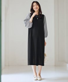 ANY L シャツコンビワンピース