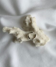 yoaa シルバー925 コーラル イヤーカフ