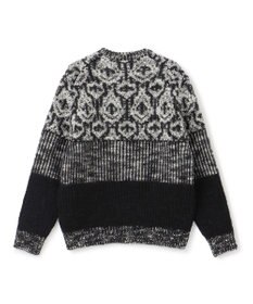 JOSEPH HOMME 【HIGH GRADE LINE】ランダムスラブジャガード　クルーネックニット