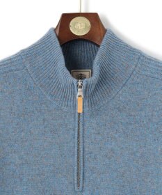 J.PRESS MEN 【KING SIZE】【Cash Lamb’s Wool】ハーフジップニット