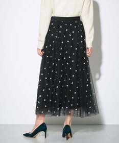 GRACE CONTINENTAL ブーツプリントチュールスカート